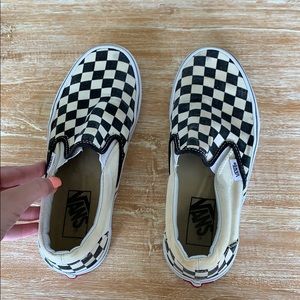 Checkered vans!